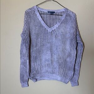Vince Lilac V-Neck Women Sweater